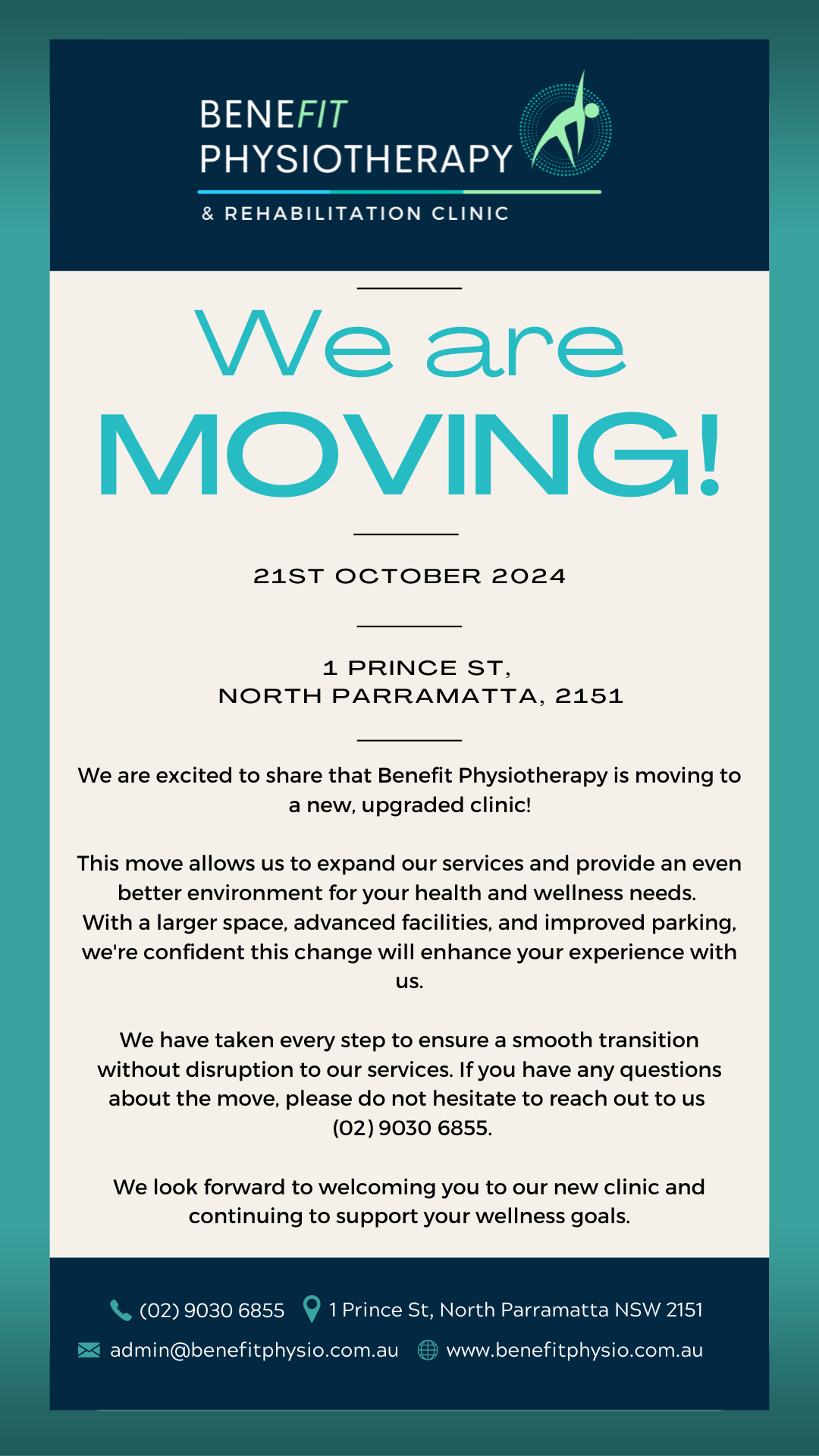 Benefit Physiotherapy is Moving